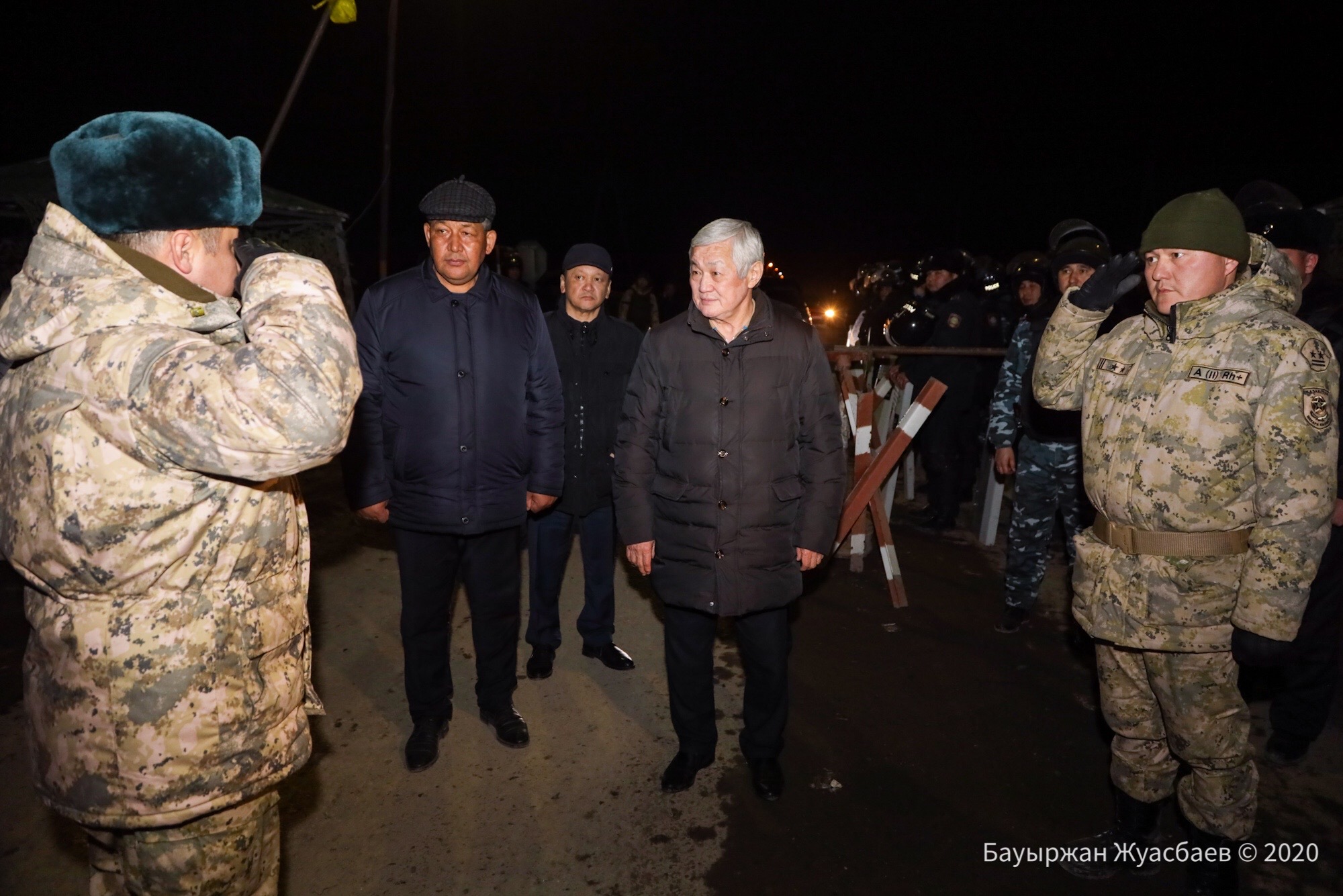 Сапарбаев түңгі уақытта Қордай ауданындағы қауіпсіздікті тексерді